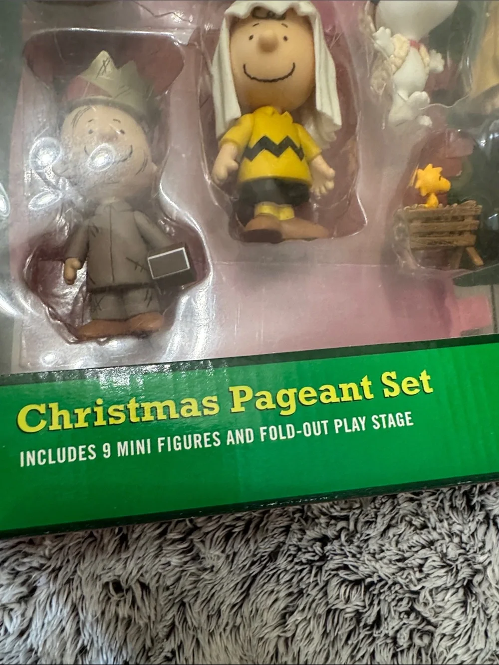 Peanuts Mini Figure Nativity Set CHRISTMAS PLAY 2010 Pageant Fold-Out Stage Box